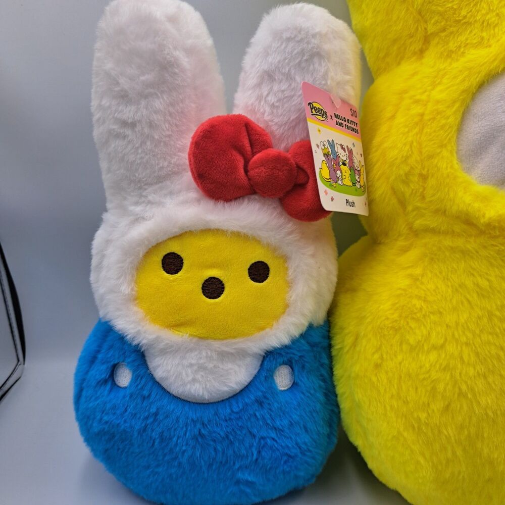 2025 Peeps x Hello Kitty Easter 18 Inch & 12 Inch Plush Lot - Picture 2 of 11